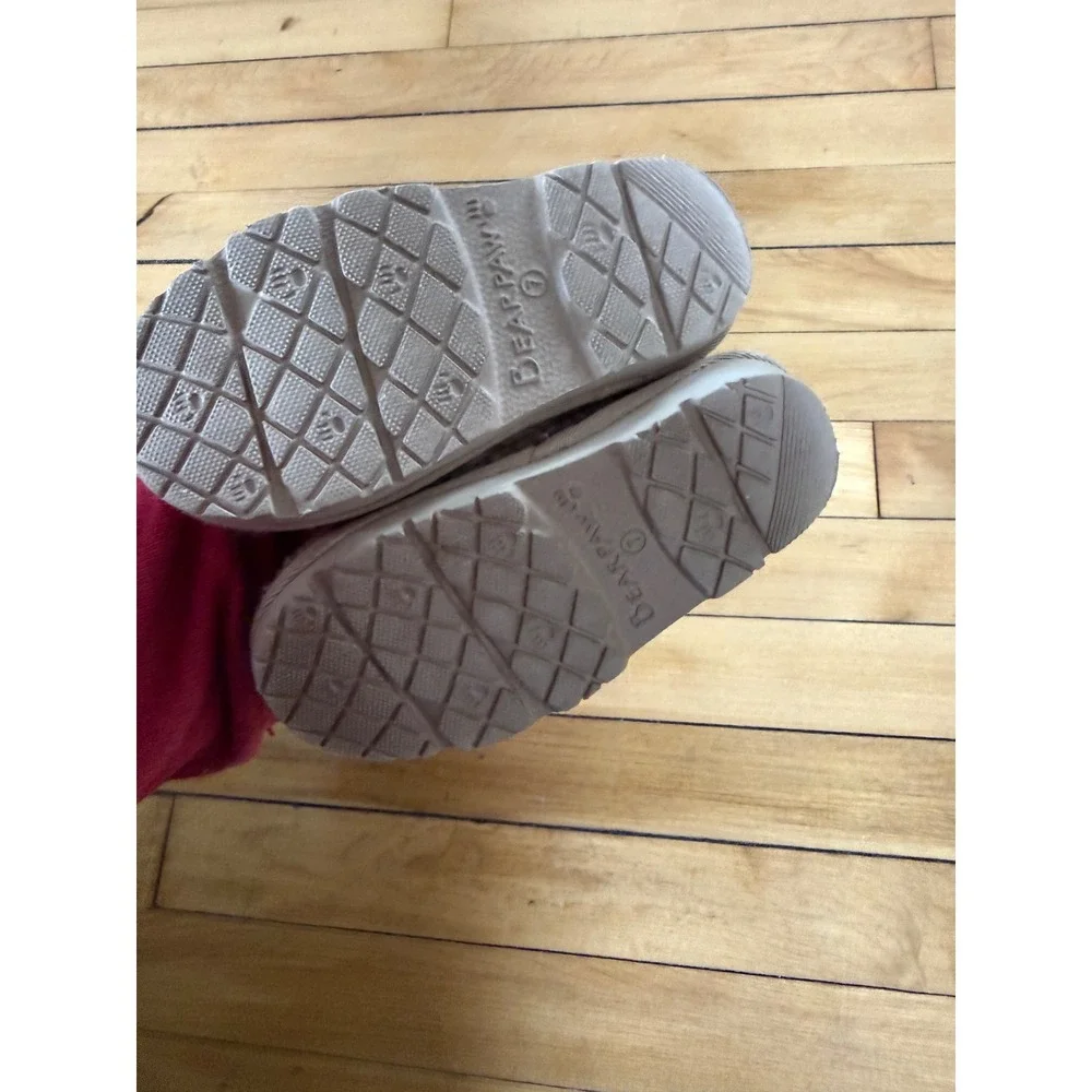 Bearpaw Snuggle Tabitha girls faux fur slip‎ on slippers
